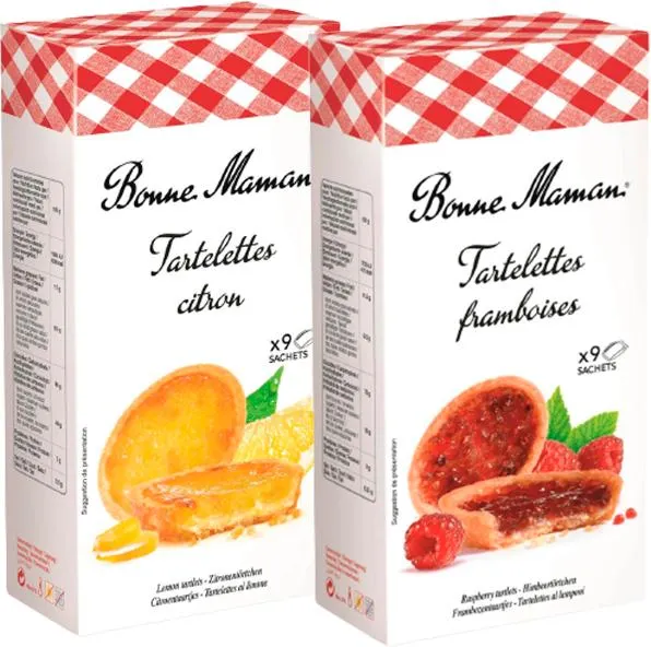 TARTALETAS RELLENAS FRAMBUESA 135G