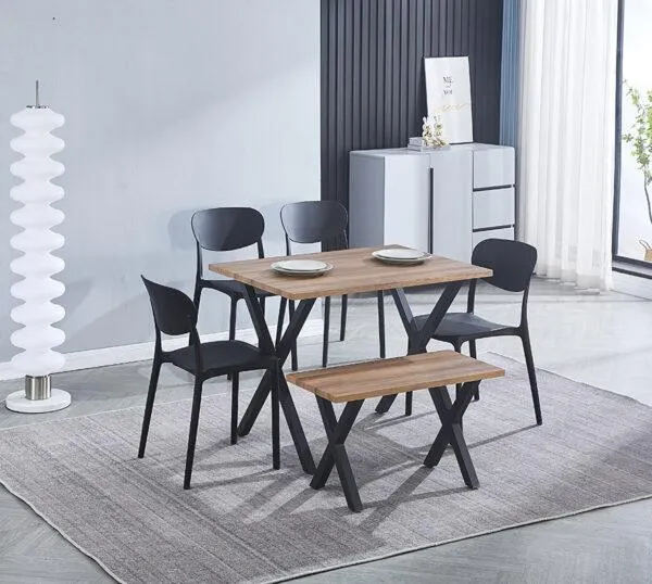 Mesa Comedor Madera Estilo Industrial