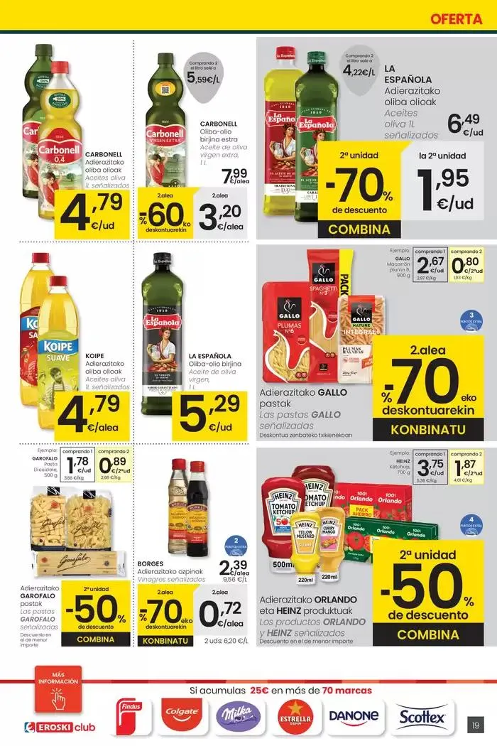 Catálogo de Prezio merkeagoa HIPERMERKATUAK EROSKI 27 de marzo al 8 de abril 2025 - Página 19