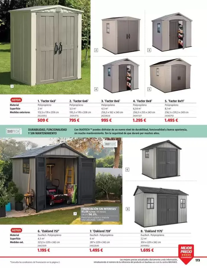 Catálogo de VERANO. Jardín, terraza, balcón. 26 de marzo al 20 de abril 2025 - Página 173