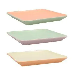 Bandeja cuadrada 21 x 21cm vitamina surtida Quid