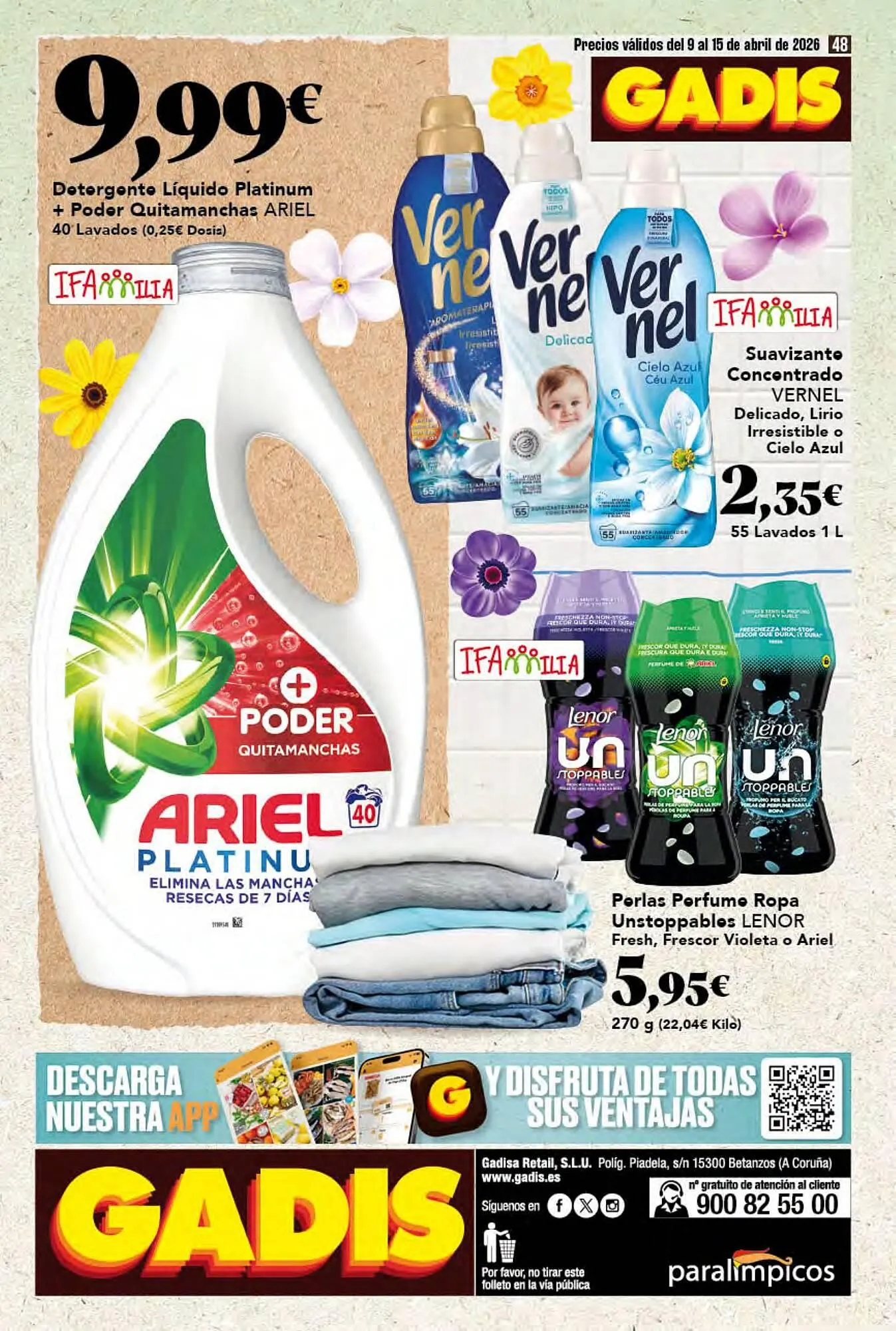 Catálogo de Folleto Gadis 9 de abril al 15 de abril 2026 - Página 48