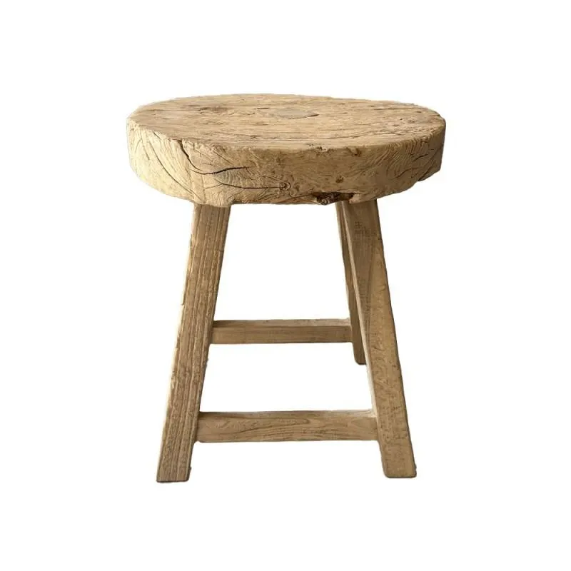 Antique elm side table 50cm, Palo Santo