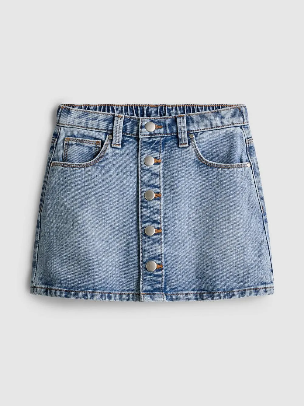 1,5-8 años | Falda vaquera con botones a presión
