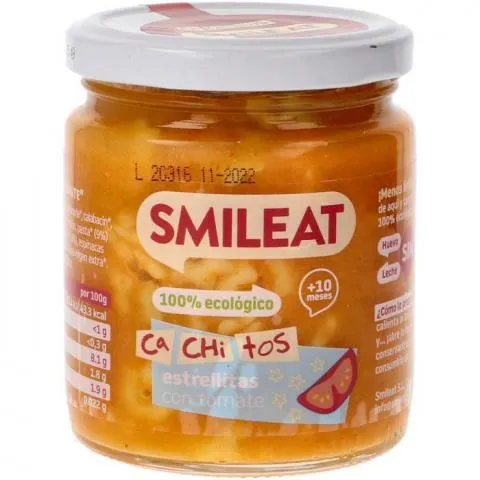 CA-CHI-TOS de Estrellitas con Tomate Ecológico (230gr) – Smileat