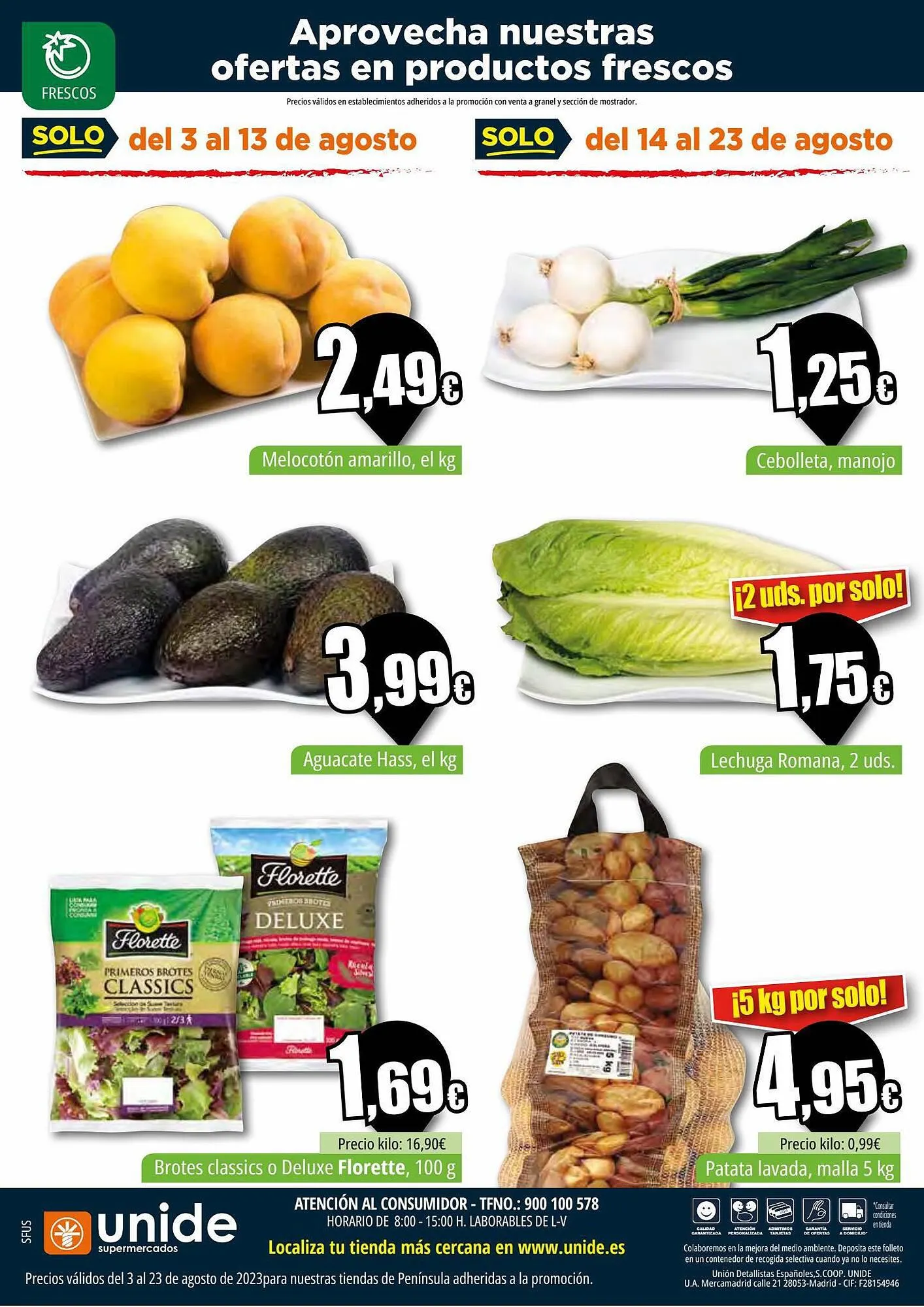 Catálogo de Folleto Unide Supermercados 3 de agosto al 23 de agosto 2023 - Página 4