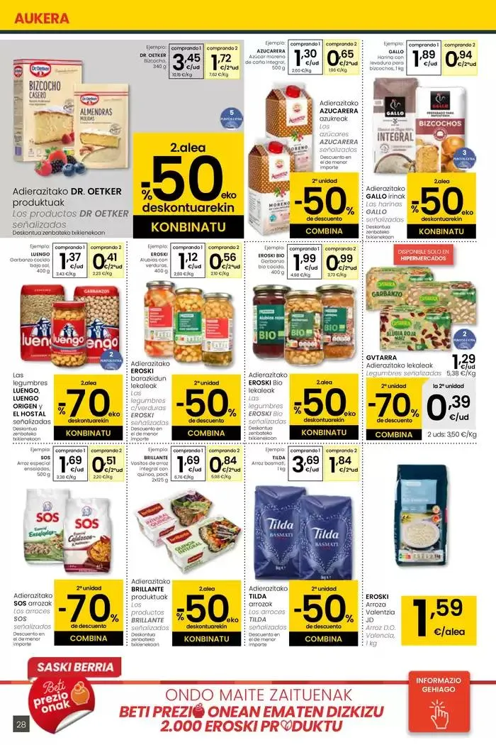 Catálogo de AUKERA OFERTA HIPERMERKATUAK EROSKI 10 de abril al 29 de abril 2025 - Página 28