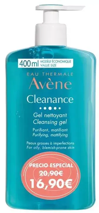 Avène Cleanance Gel Limpiador sin Jabón 400 ml PRECIO ESPECIAL