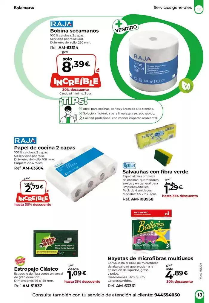 Catálogo de Staples Kalamazoo Higiene y Limpieza 8 de marzo al 4 de abril 2025 - Página 13