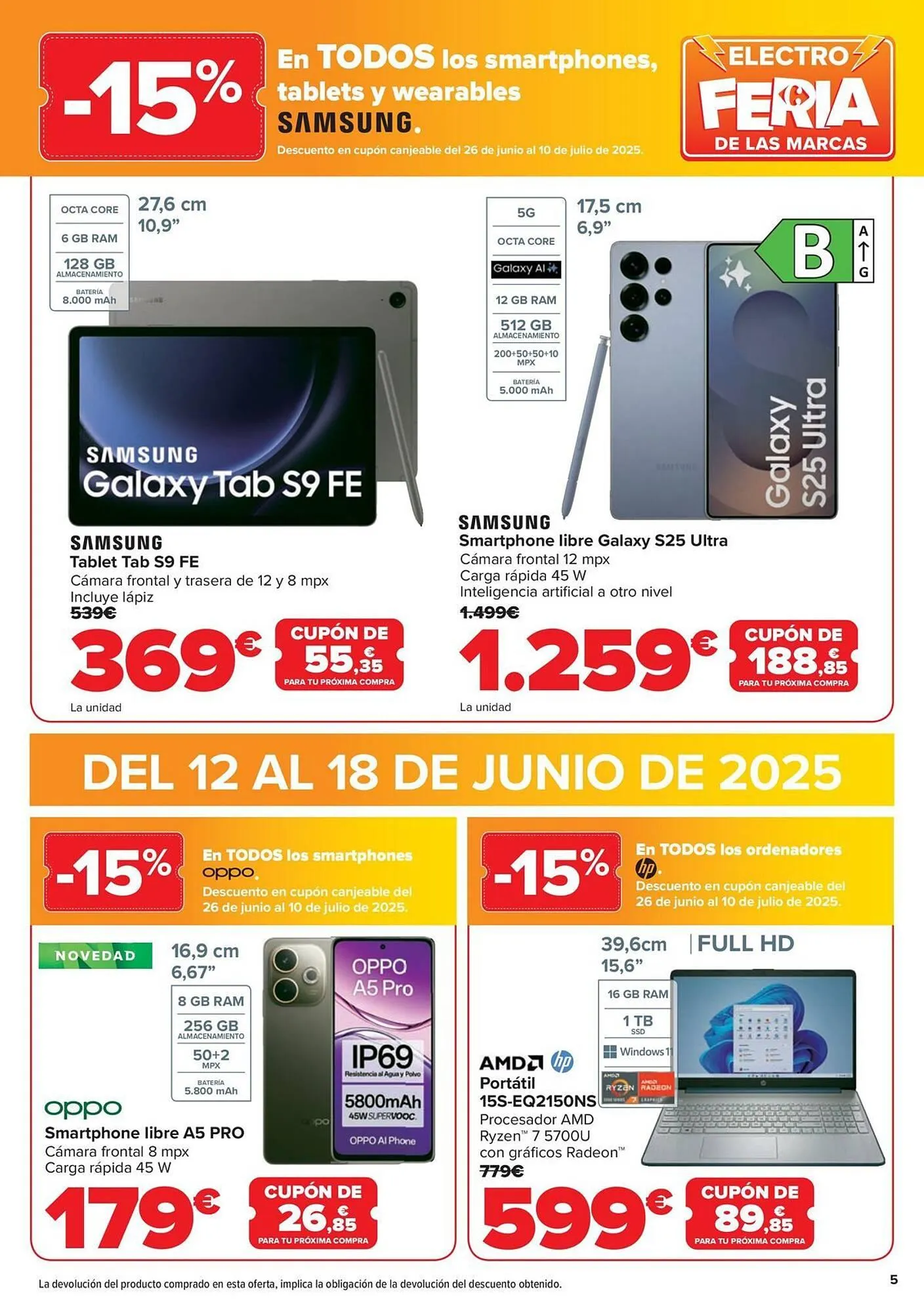 Catálogo de Folleto Carrefour 12 de junio al 25 de junio 2025 - Página 5