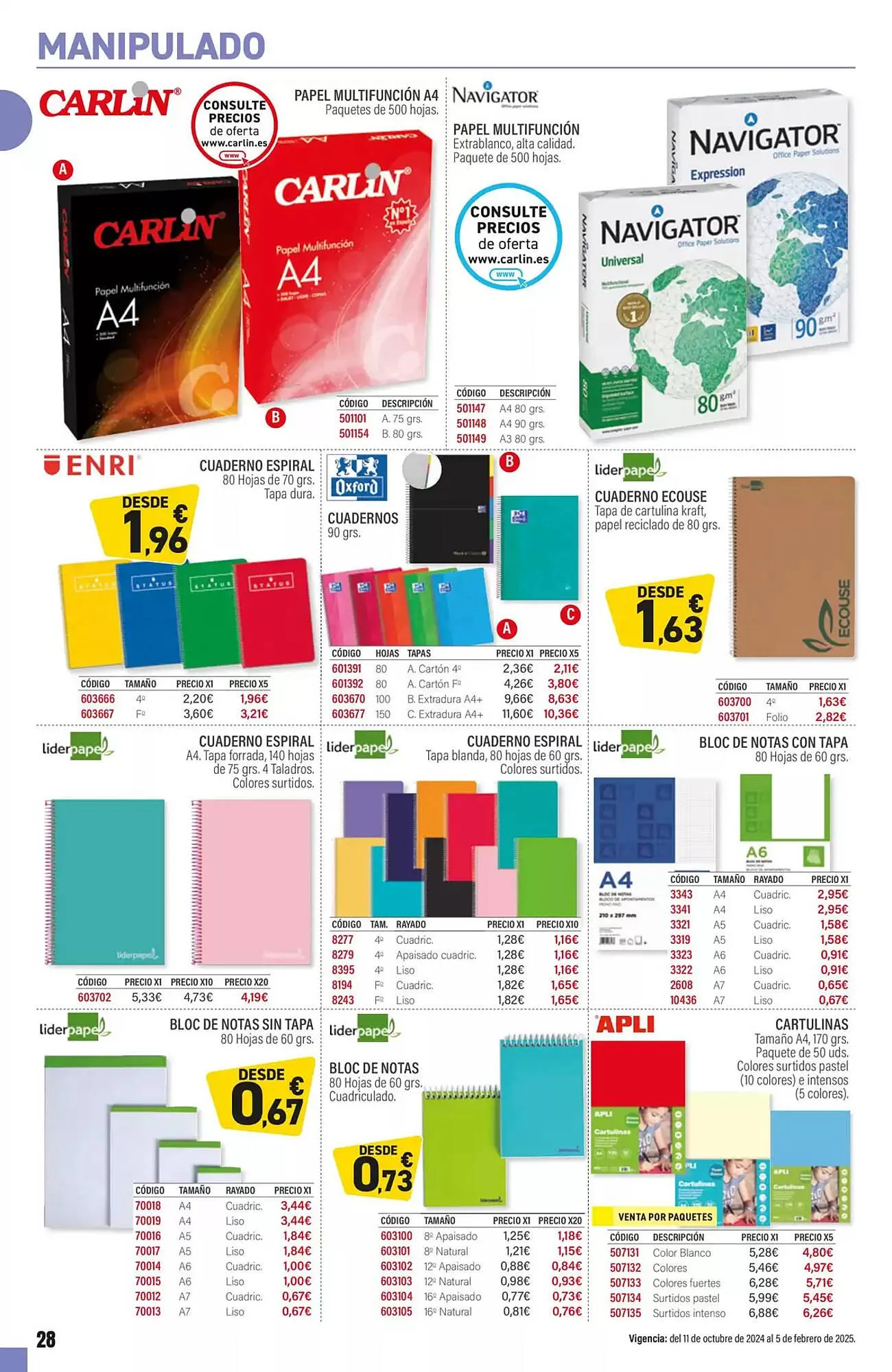 Catálogo de Folleto Carlin 14 de octubre al 5 de febrero 2025 - Página 28