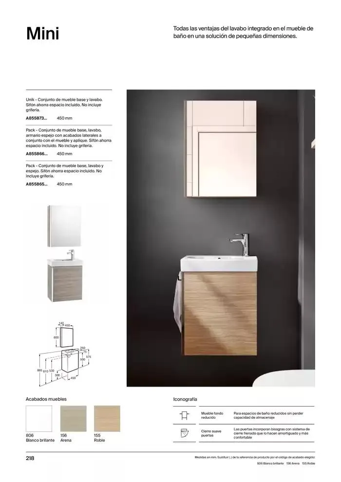 Catálogo de Colecciones de Baño, Muebles y Accesorios 9 de enero al 31 de diciembre 2025 - Página 220