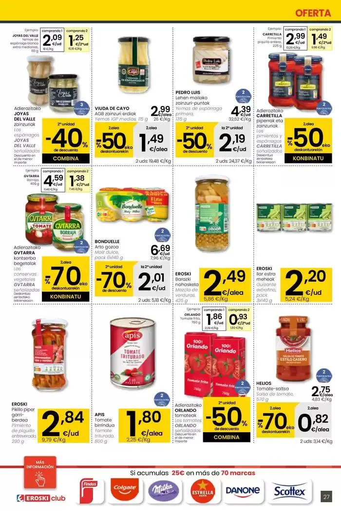 Catálogo de AUKERA OFERTA EROSKI CENTER 10 de abril al 29 de abril 2025 - Página 27