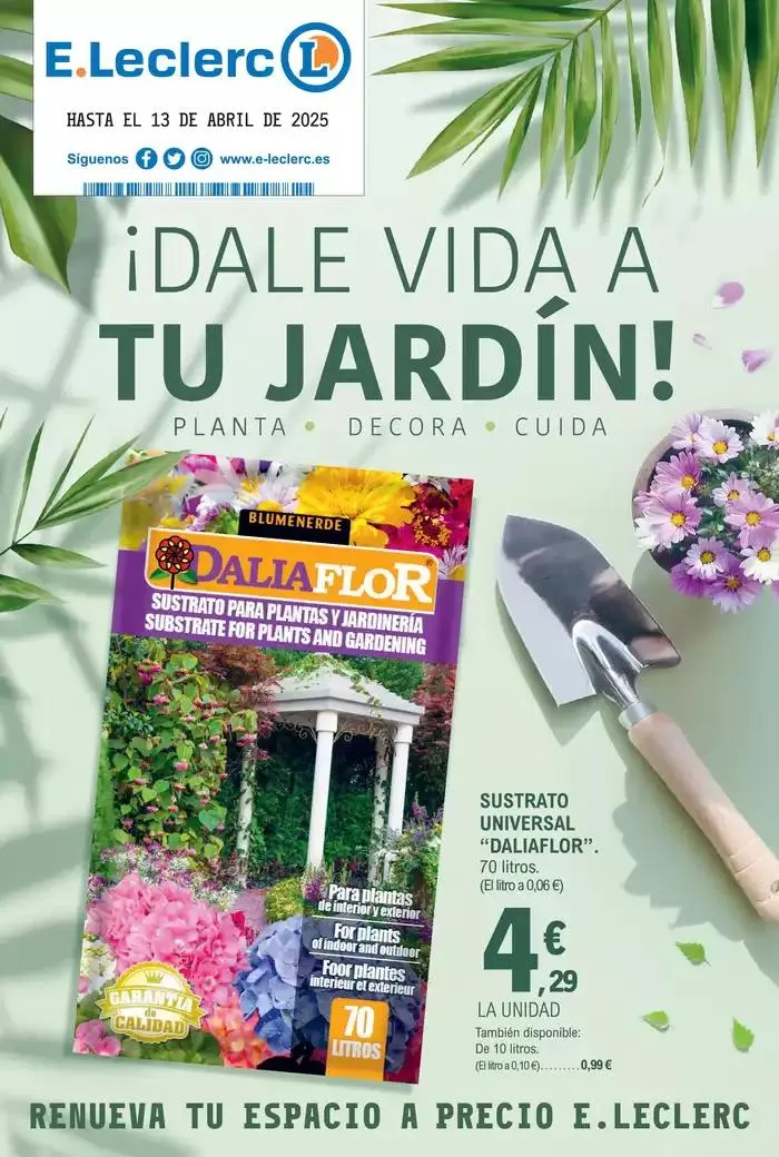 Catálogo de ¡Dale vida a tu jardín! 19 de marzo al 13 de abril 2025 - Página 1