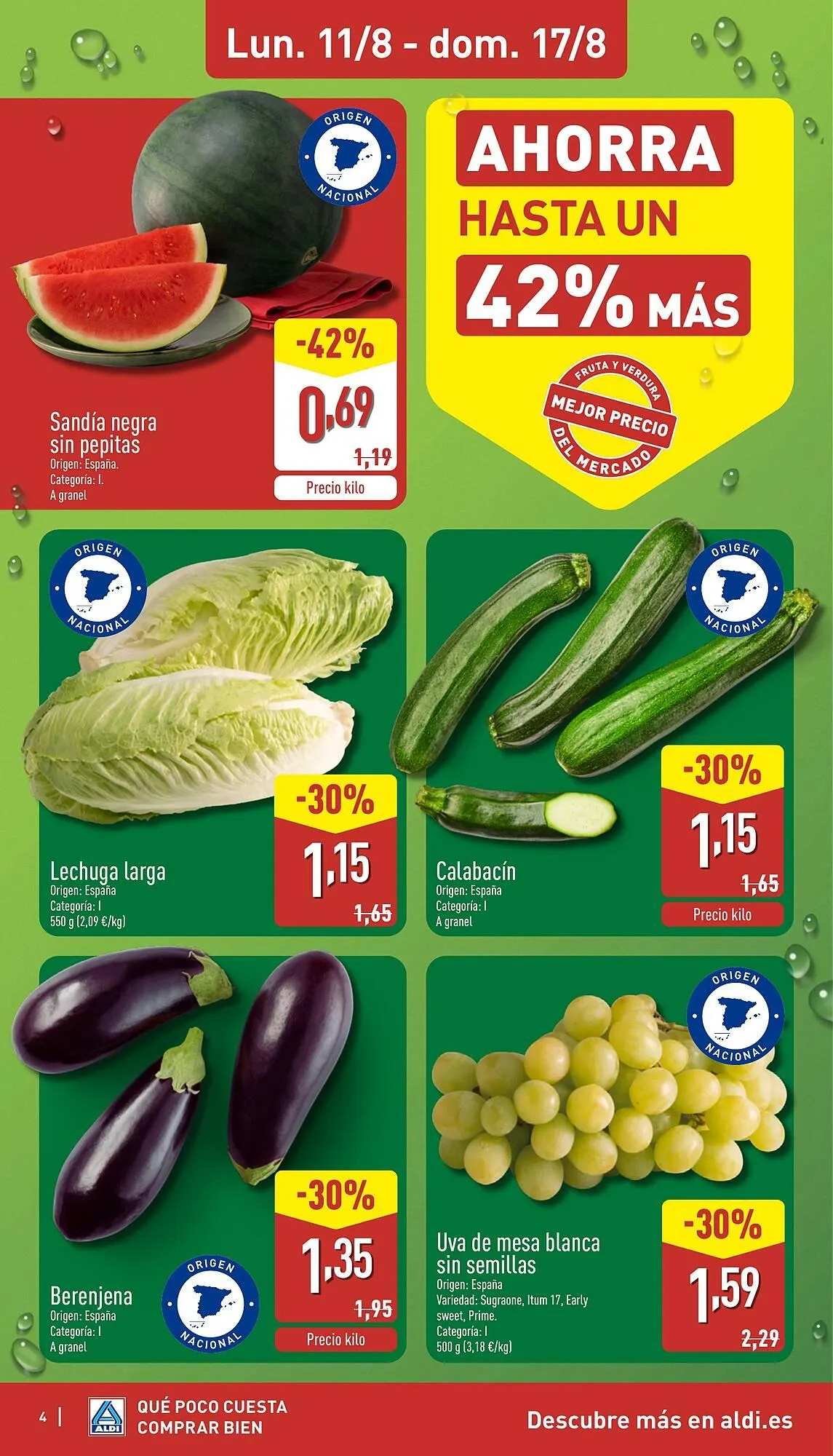 Catálogo de Folleto ALDI 11 de agosto al 17 de agosto 2025 - Página 4