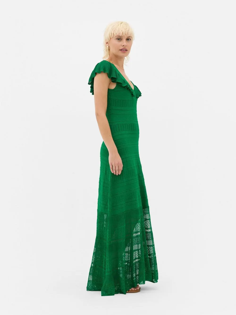„Paula Echevarría Lola“ Maxikleid mit V-Ausschnitt