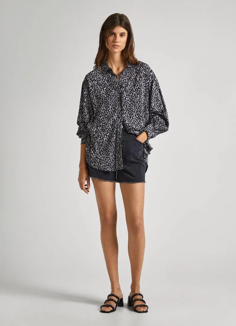 CAMISA FLUIDA ANIMAL PRINT