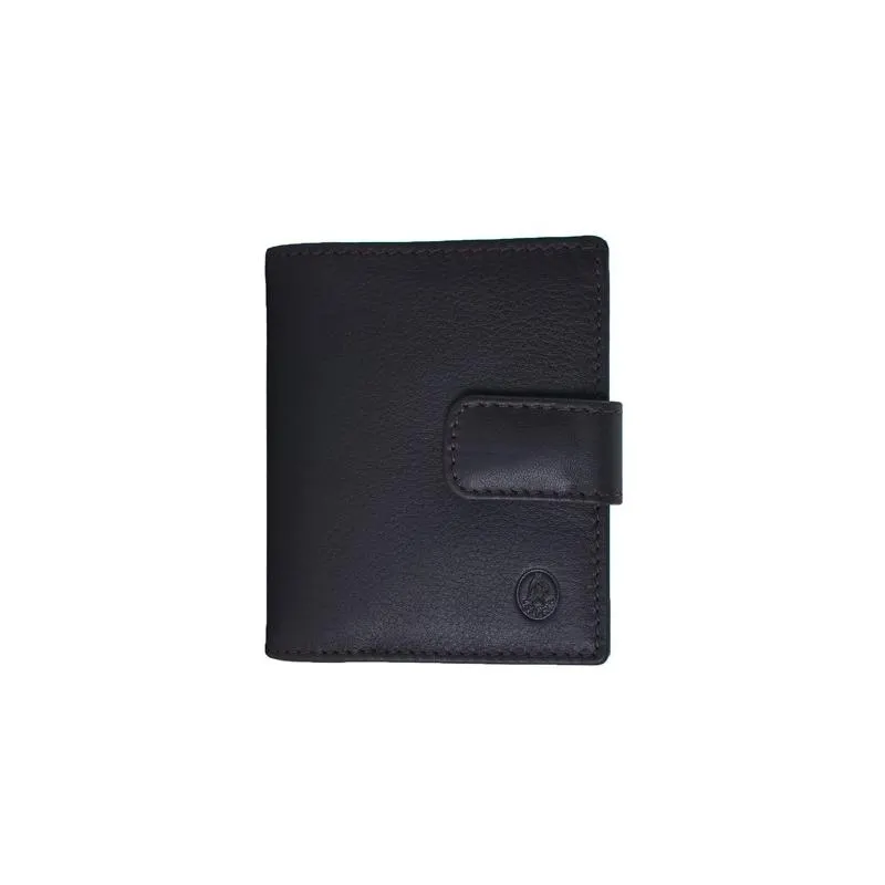 Cartera con mondero hombre en piel vacuno color marrón - Box