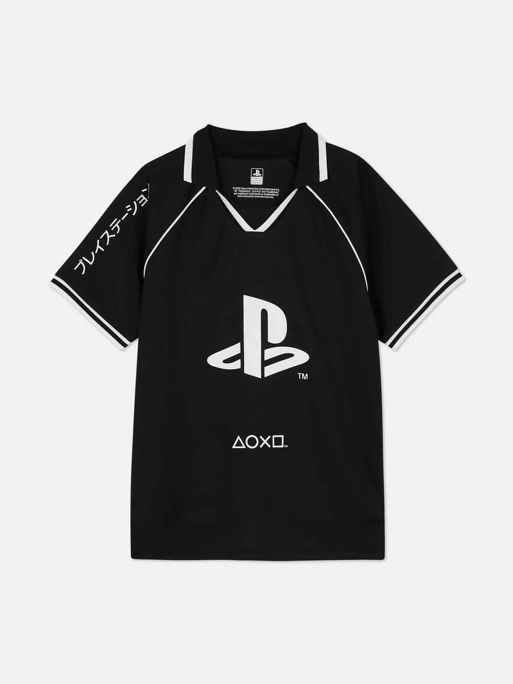 Camiseta de malla con cuello de PlayStation