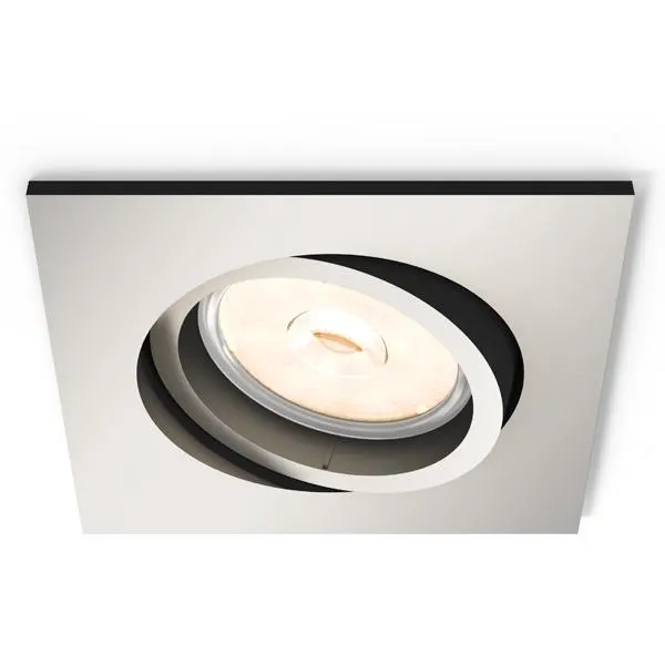 EMPOTRABLE CUADRADO DONEGAL SIN BOMBILLA NÍQUEL