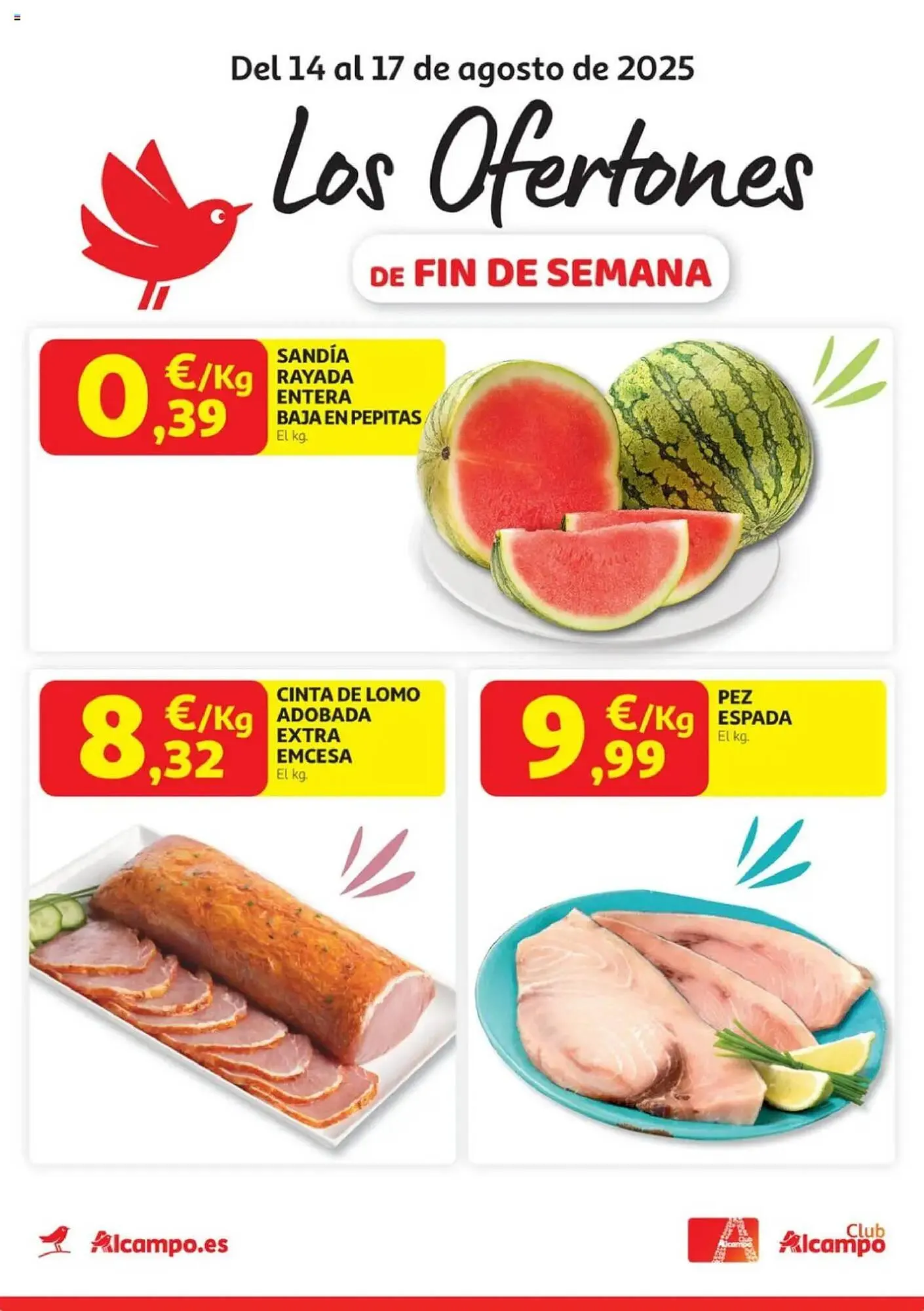 Catálogo de Folleto Alcampo 14 de agosto al 17 de agosto 2025 - Página 1