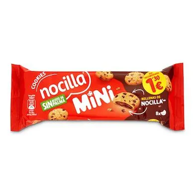Mini galletas rellenas con crema de cacao Nocilla bolsa 64 g
