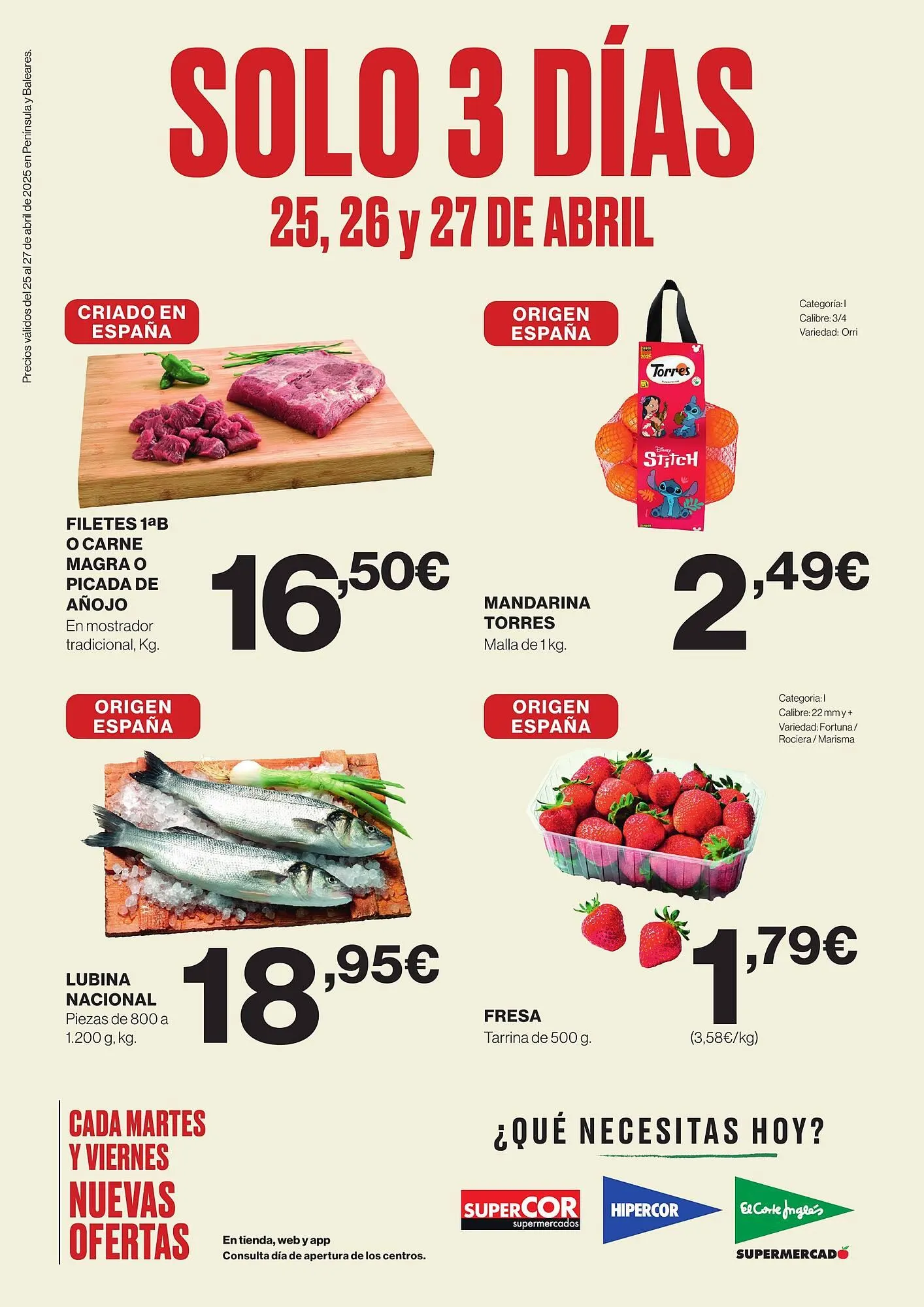 Catálogo de Folleto El Corte Inglés 26 de abril al 28 de abril 2025 - Página 1