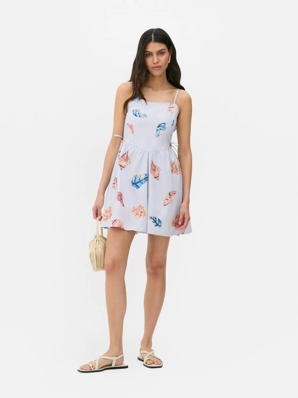 „Paula Echevarría“ Minikleid mit Muschelmuster