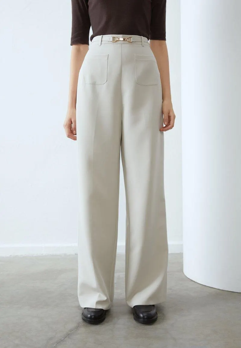 Pantalon classique - beige