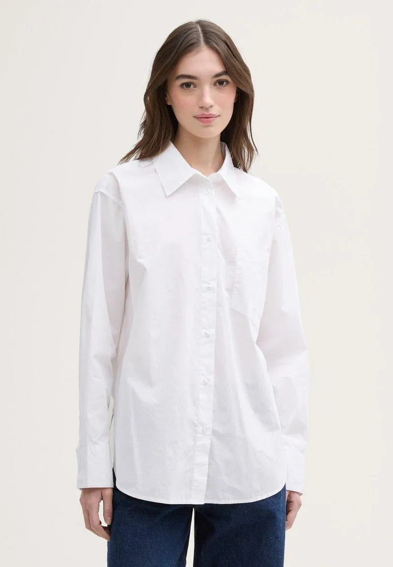 WITH POCKET - Camisa - white