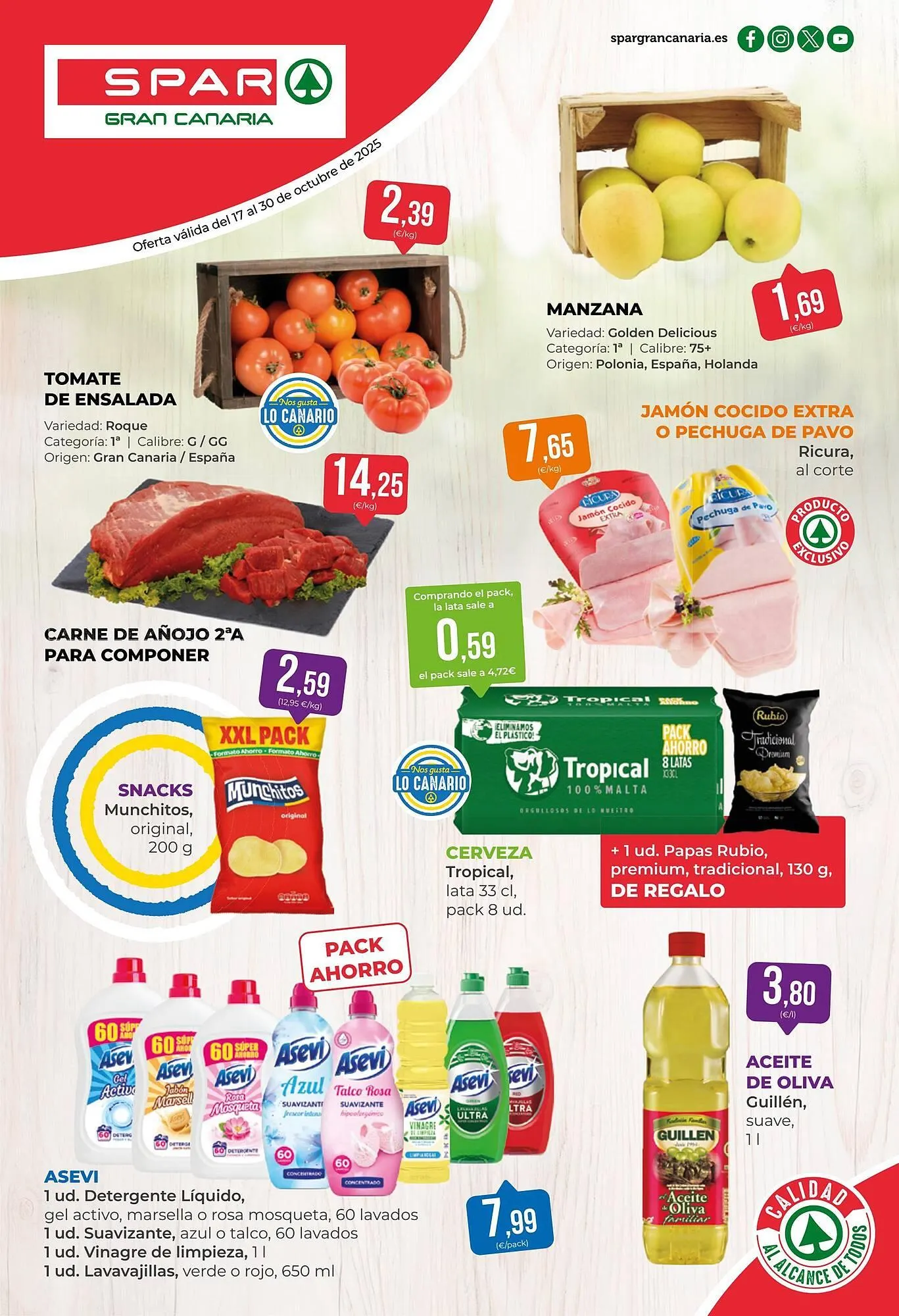 Catálogo de Folleto SPAR Gran Canaria 17 de octubre al 30 de octubre 2025 - Página 1
