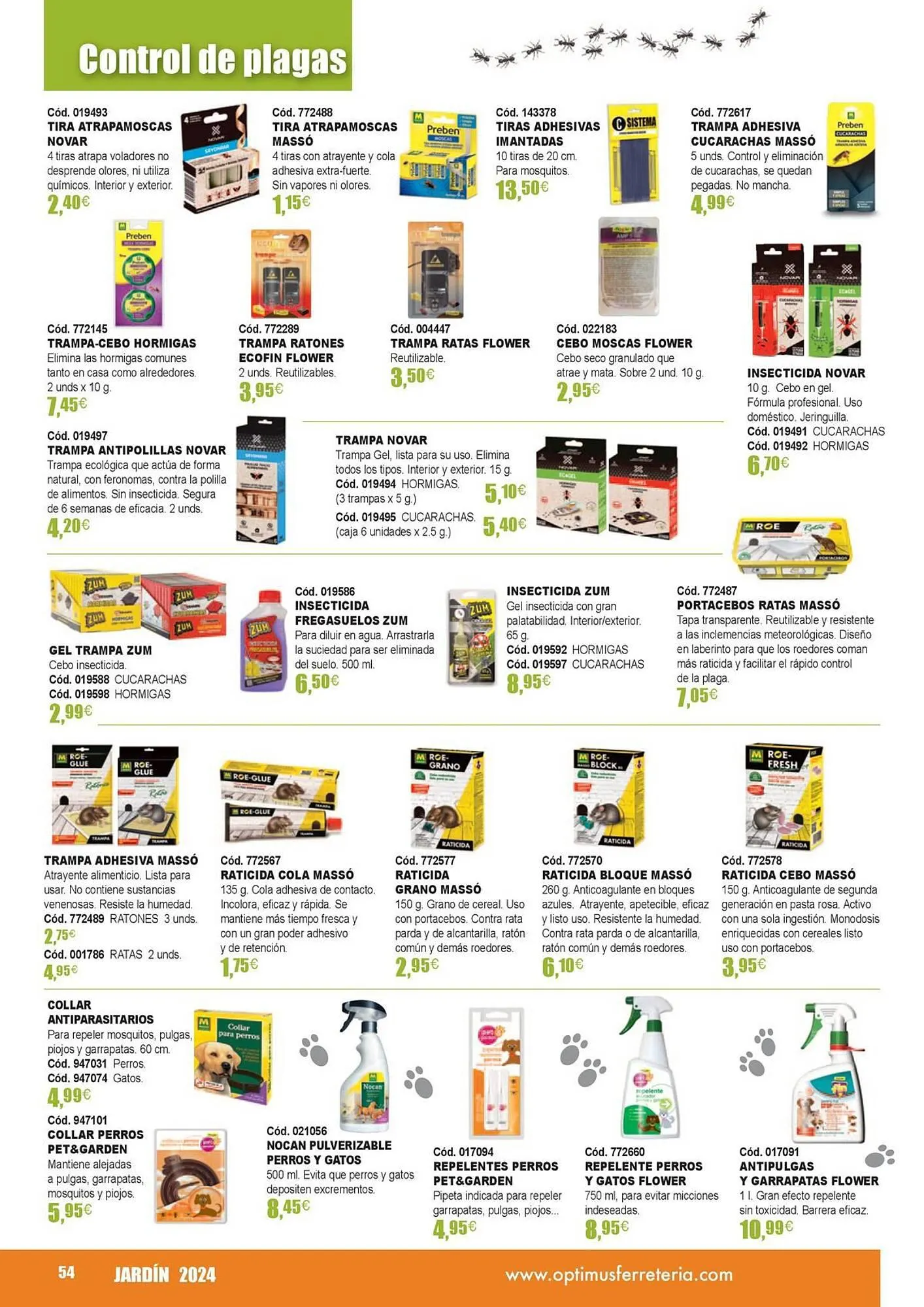 Catálogo de Folleto Optimus 21 de marzo al 31 de agosto 2024 - Página 54