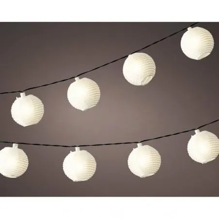 GUIRNALDA FAROLES SOLAR 450CM BLANCO