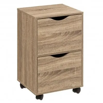 CAJONERA 33X29.5X56 CON RUEDAS Y 2 CAJONES