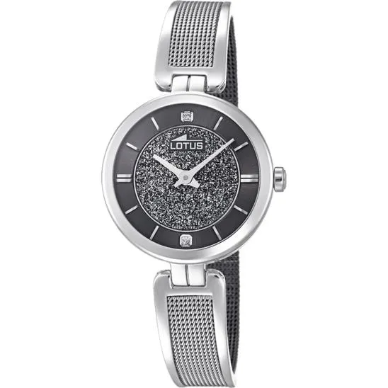 RELOJ LOTUS 18602/2 GRIS CORREA DE ACERO INOXIDABLE 316L, MUJER