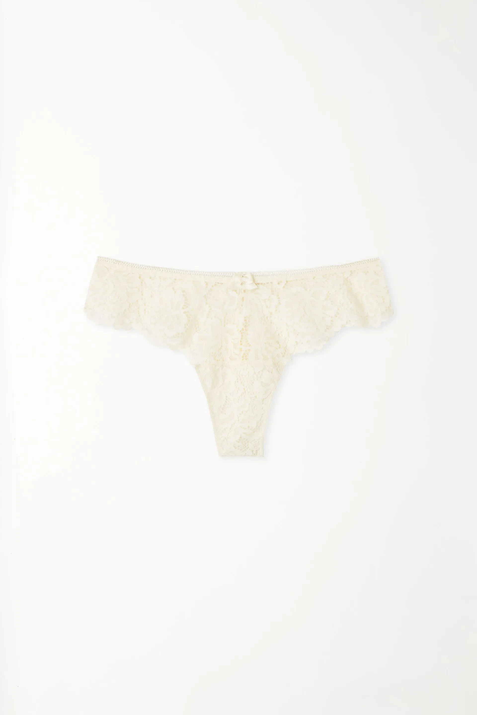 Braguita Brasileña de Talle Alto de Encaje
