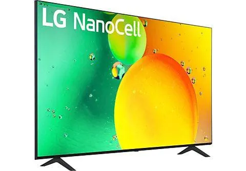 TV LED 65" - LG 65NANO756QC, UHD 4K, Procesador de Gran Potencia 4K α5 Gen 5, Smart TV, DVB-T2 (H.265), Azul oscuro ceniza