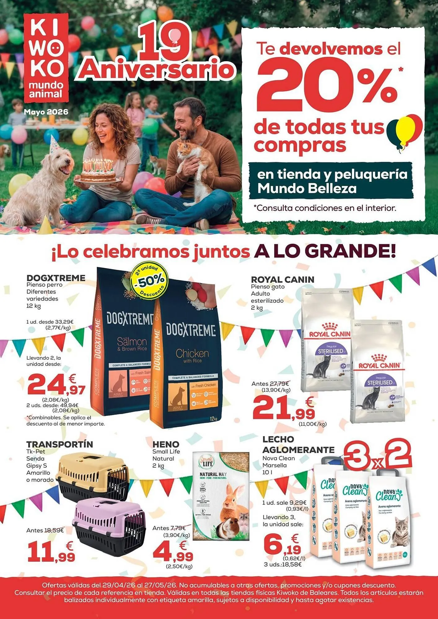 Catálogo de Folleto Kiwoko 29 de abril al 27 de mayo 2026 - Página 1