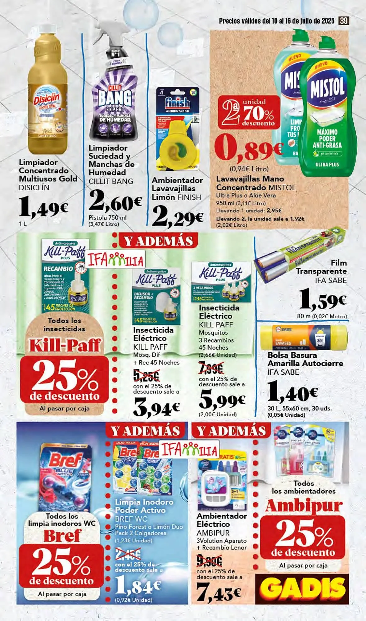 Catálogo de Folleto Gadis 10 de julio al 16 de julio 2025 - Página 39