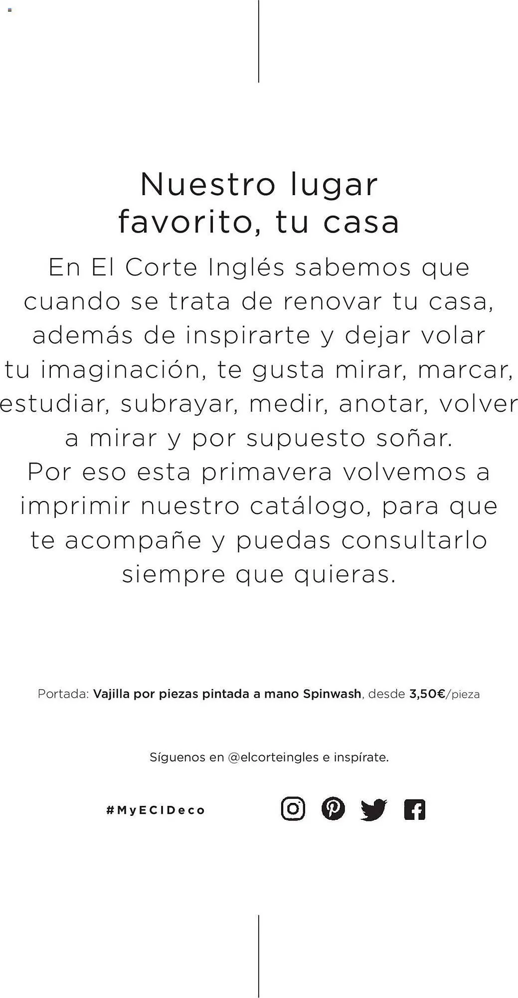 Catálogo de Folleto El Corte Inglés 26 de abril al 30 de septiembre 2023 - Página 2