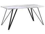 Mesa de comedor MOLDEN Mármol/Negro 150 cm 80 cm