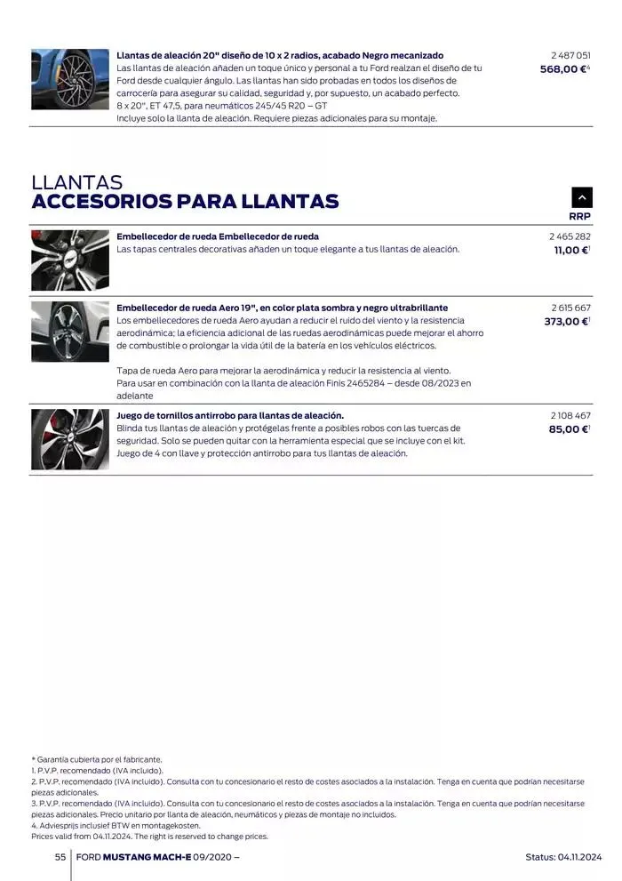 Catálogo de Ford de accesorios Ford Mustang Mach-E 13 de noviembre al 13 de noviembre 2025 - Página 55