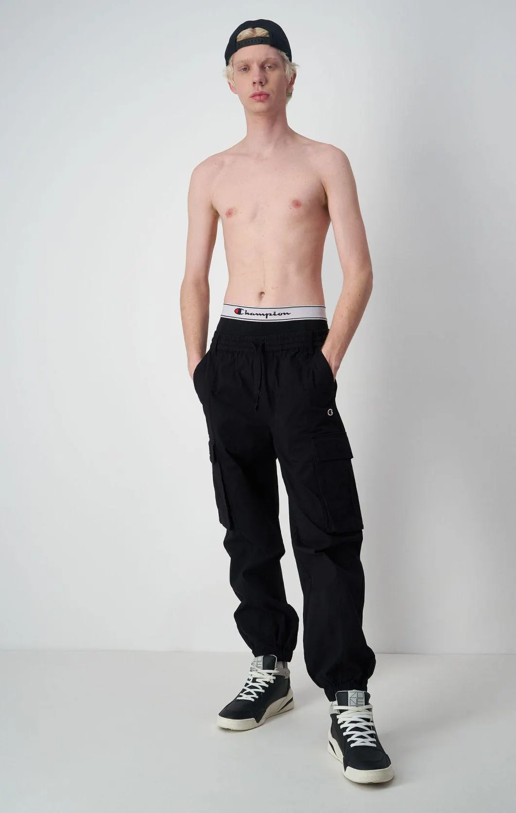 Black Pantalón cargo de algodón antidesgarros