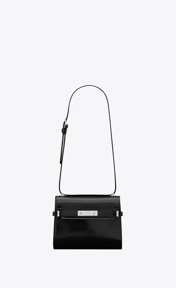 minibolso de hombro manhattan de piel brillante