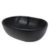 Lavabo Albahaca negro 48.5x13x35 cm
