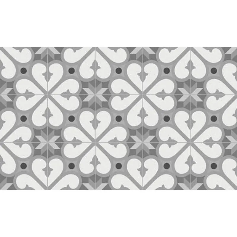 Alfombra vinílica decorativa Croma Bcn grises