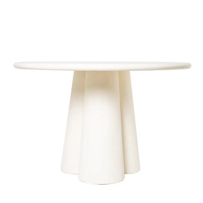 Jatin white dining table Ø120cm