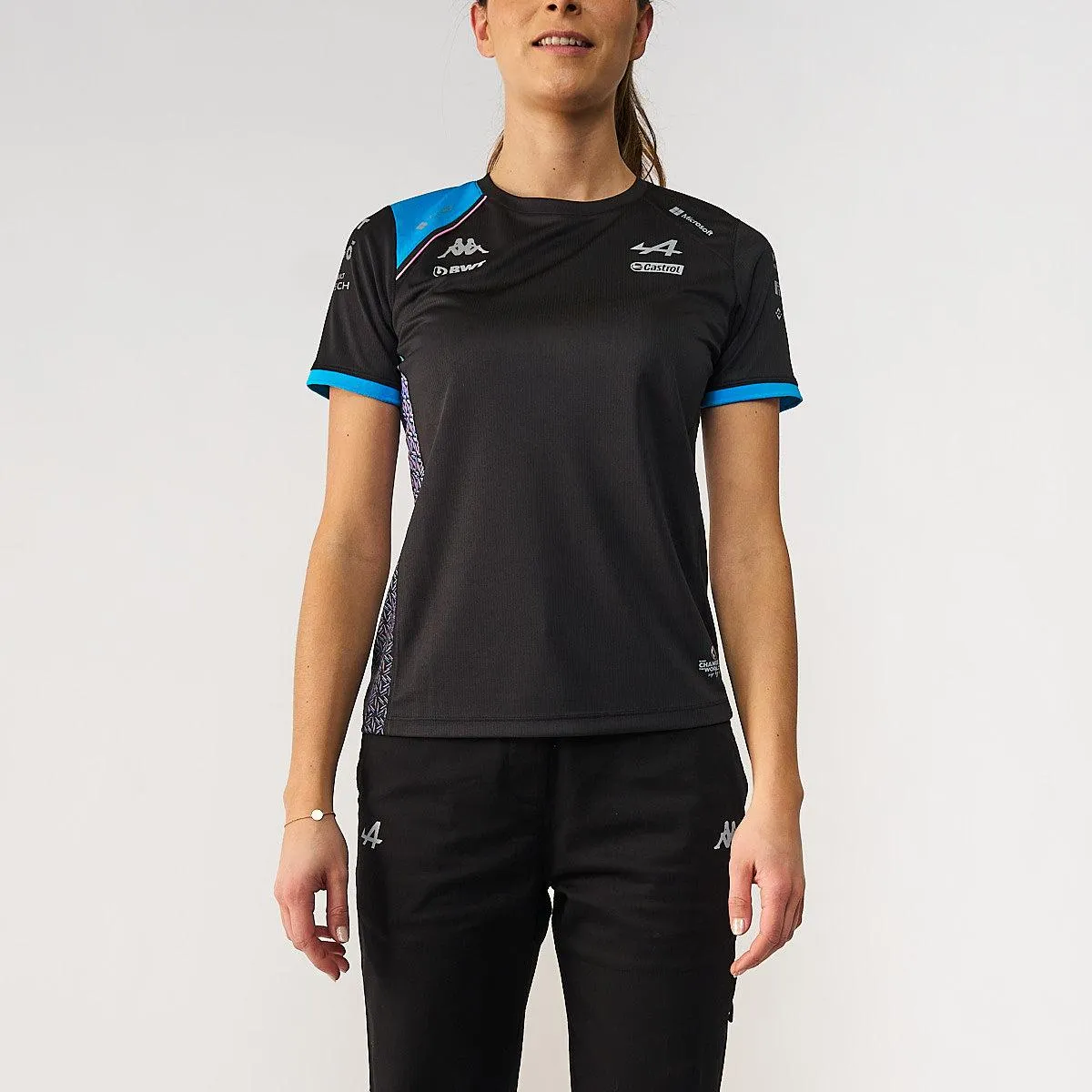 Camiseta Aboliw Alpine F1 Negro Mujer