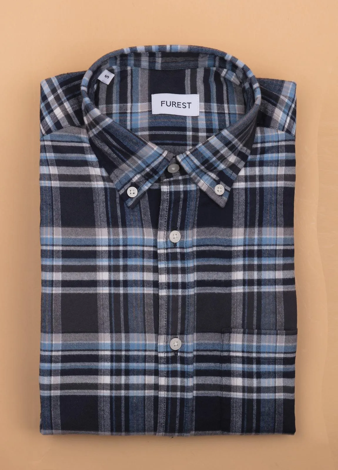 Camisa sport FUREST COLECCIÓN cuadros azul