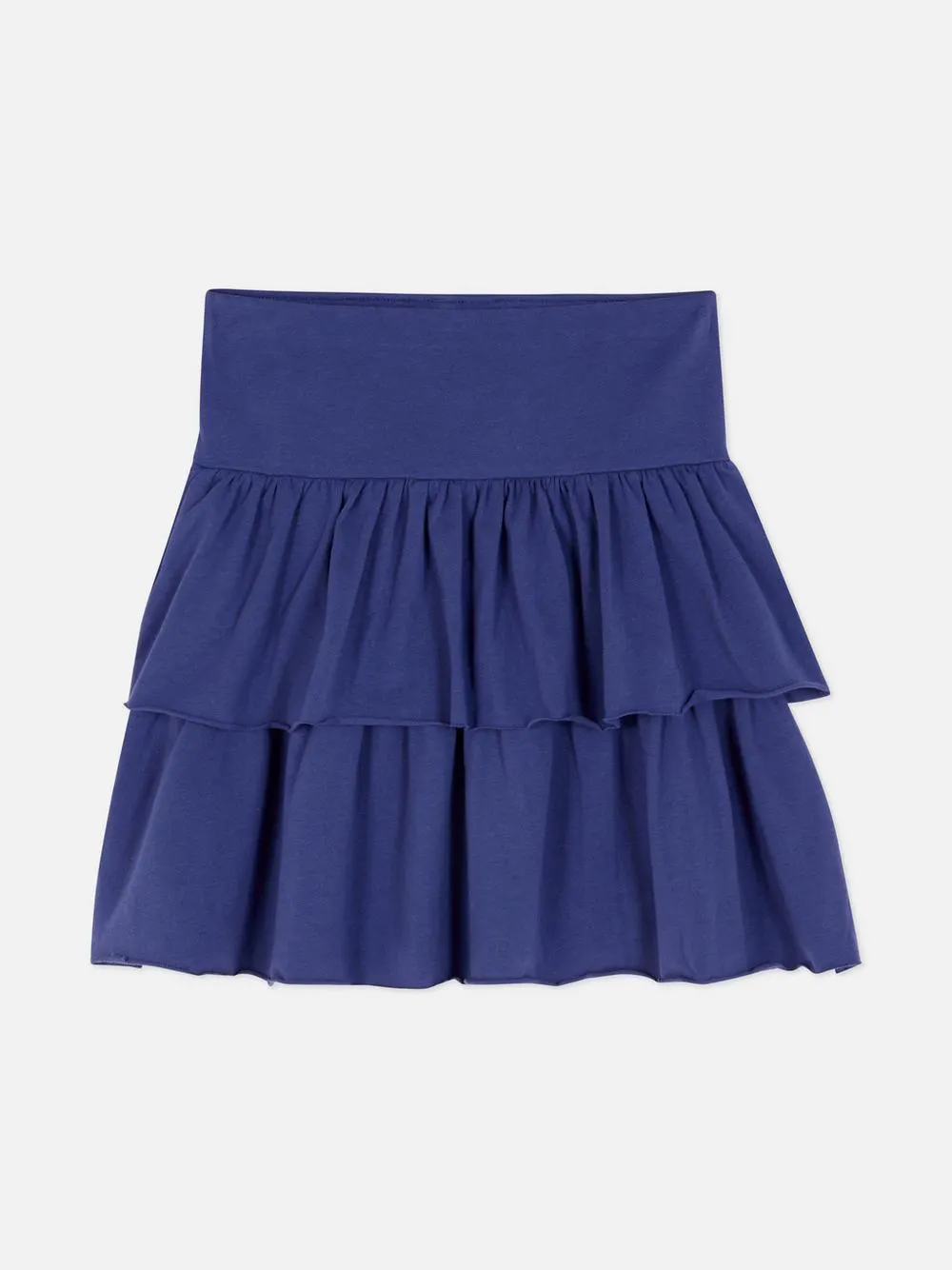 Falda de volantes elástica